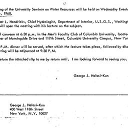 Announcements, 1968-02-20. ...