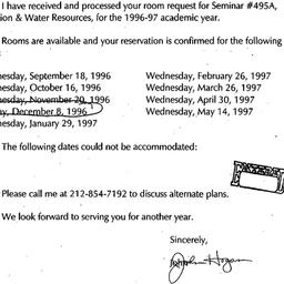 Correspondence, 1997-07-10....