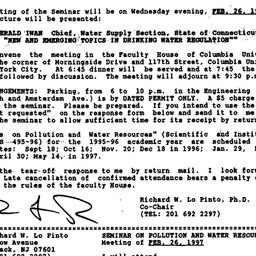 Announcements, 1997-01-31. ...