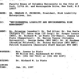 Minutes, 1996-11-20. Pollut...