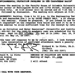 Announcements, 1996-09-10. ...