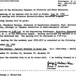 Announcements, 1978-06-16. ...