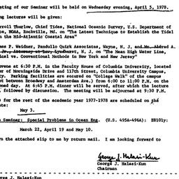 Announcements, 1978-04-05. ...