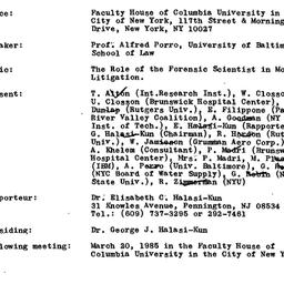Minutes, 1985-02-14. Pollut...