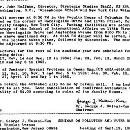 Announcements, 1984-09-19. ...