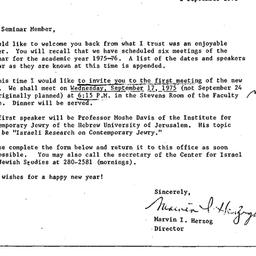 Announcements, 1975-09-02. ...