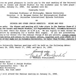 Announcements, 1990-01-10. ...