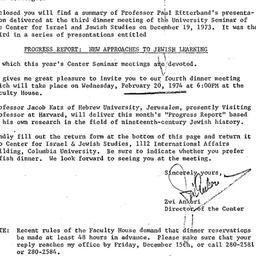 Announcements, 1974-01-29. ...