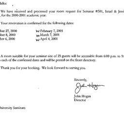 Correspondence, 2001-06-16....
