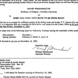 Announcements, 1993-10-21. ...