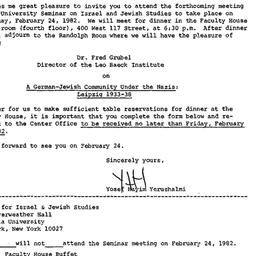 Announcements, 1982-02-04. ...