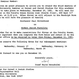 Announcements, 1981-11-25. ...