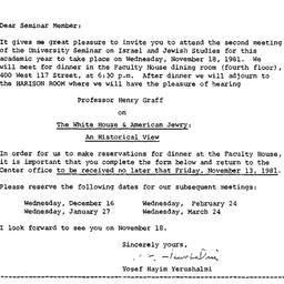 Announcements, 1981-10-30. ...
