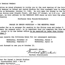 Announcements, 1983-09-21. ...