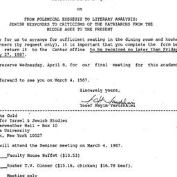 Announcements, 1987-02-09. ...