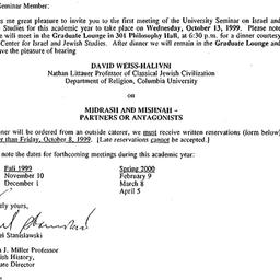 Announcements, 1999-09-15. ...