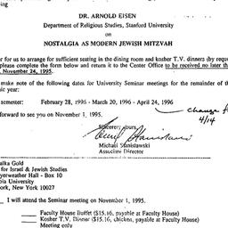 Announcements, 1995-11-13. ...