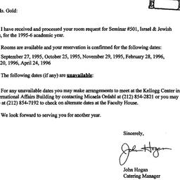 Correspondence, 1996-07-28....