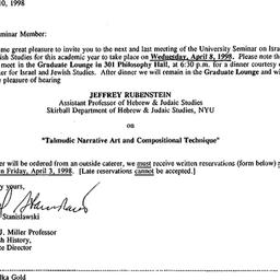 Announcements, 1998-03-10. ...