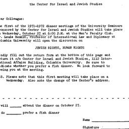 Announcements, 1971-09-30. ...