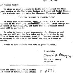 Announcements, 1980-04-10. ...