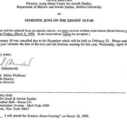Announcements, 1999-02-16. ...