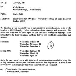 Correspondence, 1999-04-30....