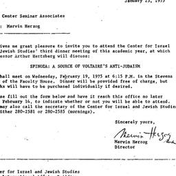 Announcements, 1975-01-23. ...