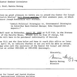 Announcements, 1975-03-19. ...