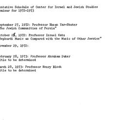 Announcements, 1973-05-12. ...