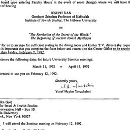 Announcements, 1992-01-16. ...