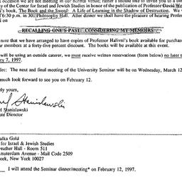 Announcements, 1997-01-27. ...