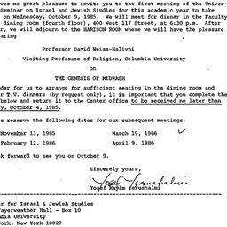 Announcements, 1984-09-13. ...