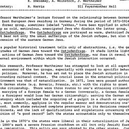 Minutes, 1984-11-12. Israel...