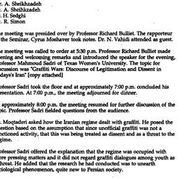 Minutes, 1997-01-20. Iran i...