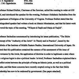 Minutes, 1997-02-20. Iran i...