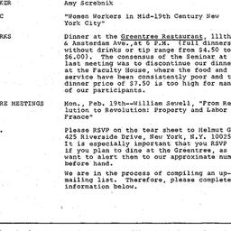 Announcements, 1979-01-25. ...