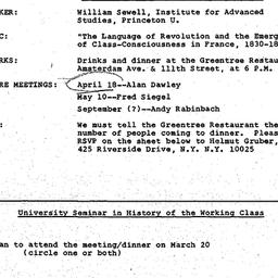 Announcements, 1979-03-20. ...