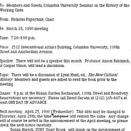 Announcements, 1990-02-24. ...