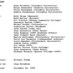 Minutes, 1993-11-18. Twenti...