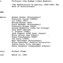 Minutes, 1994-03-01. Twenti...