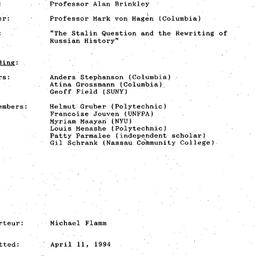 Minutes, 1994-04-06. Twenti...