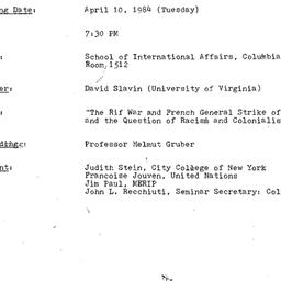 Minutes, 1984-04-10. Twenti...