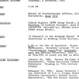 Announcements, 1983-12-08. ...