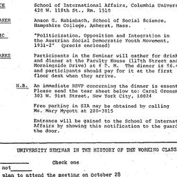 Announcements, 1976-11-17. ...