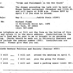 Announcements, 1995-04-04. ...
