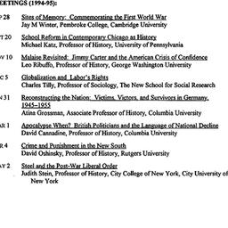 Schedules, Twentieth-Centur...