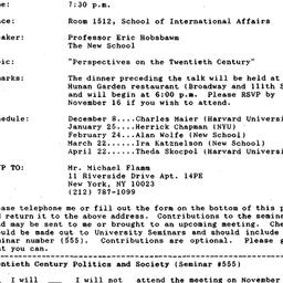 Announcements, 1992-11-04. ...