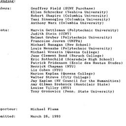 Minutes, 1993-03-22. Twenti...