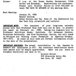 Announcements, 1988-12-06. ...